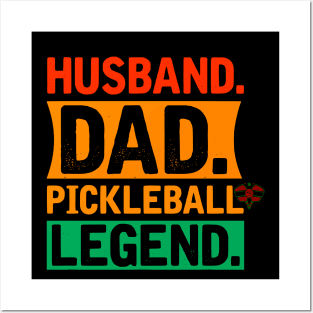 Funny Pickleball Grandpa Gift Posters and Art